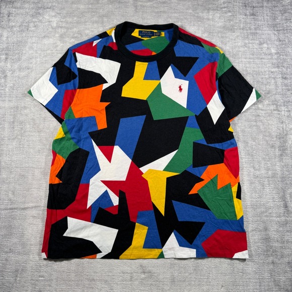 Polo Ralph Lauren Other - Polo Ralph Lauren Shirt Mens XL Multicolor Geometric Abstract Classic Fit
